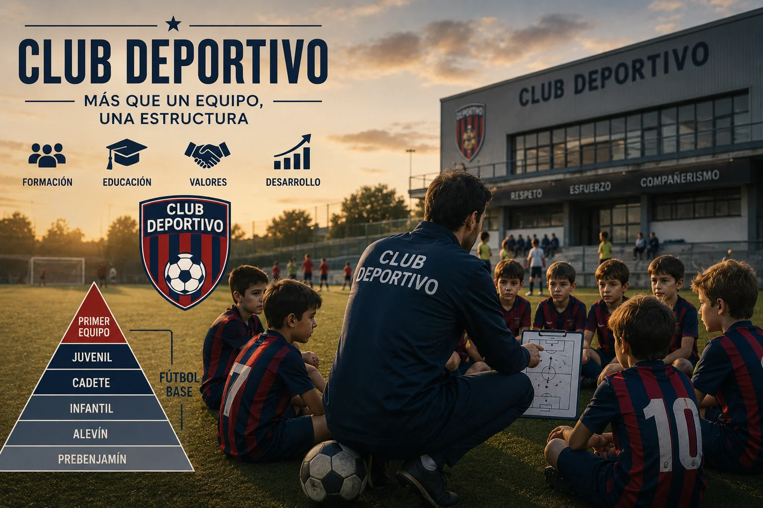 estructura del fútbol base en España