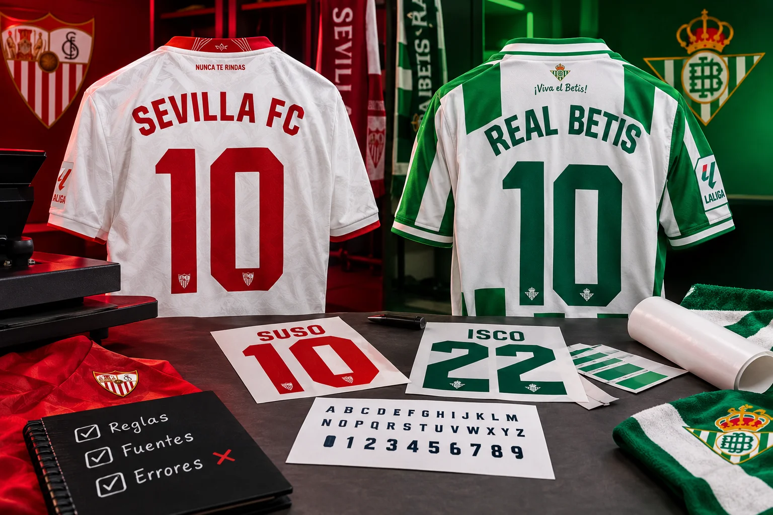 personalizar camiseta del Sevilla o del Betis