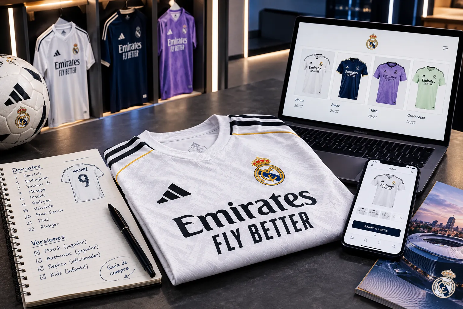 camiseta real madrid 26 27